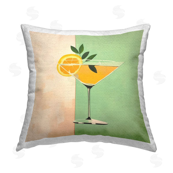 Stupell Industries Irena Orlov | Citrus Martini Drink Printed Throw Pillow