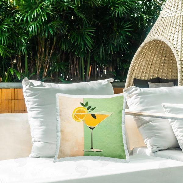 Stupell Industries Irena Orlov | Citrus Martini Drink Printed Throw Pillow