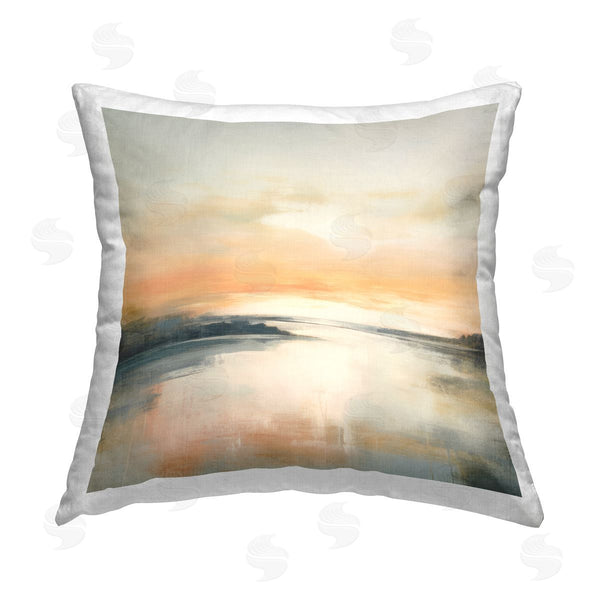 stupell industries Irena Orlov | Clear Sunset on Lake Printed Throw Pillow