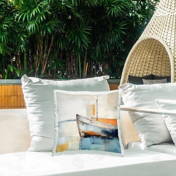 Stupell Industries Irena Orlov | Coastal Charm Expedition Printed Throw Pillow