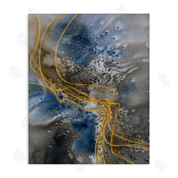 stupell industries Irena Orlov | Coastal Shore Inspired Abstract Design Blue Gray