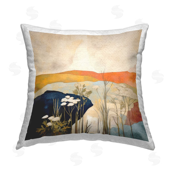 Stupell Industries Irena Orlov | Complex Desert Layers Printed Throw Pillow