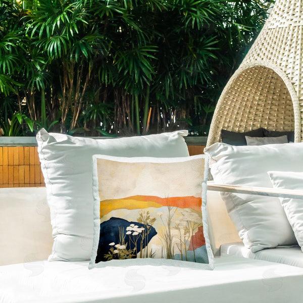 Stupell Industries Irena Orlov | Complex Desert Layers Printed Throw Pillow