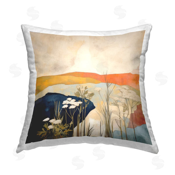 stupell industries Irena Orlov | Complex Desert Layers Printed Throw Pillow