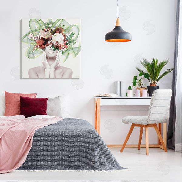 Stupell Industries Irena Orlov | Conceptual Flower Face Woman Wall Art