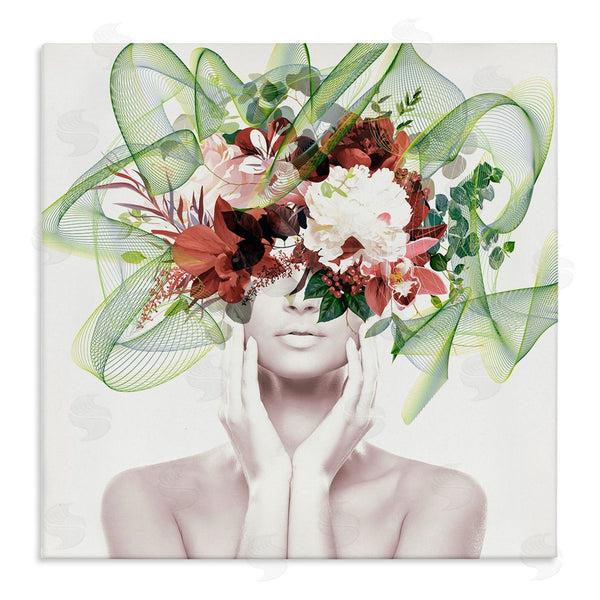 stupell industries Irena Orlov | Conceptual Flower Face Woman Wall Art