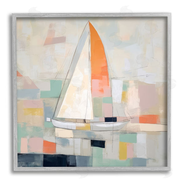 Stupell Industries Irena Orlov | Contemporary Sailboat Painting