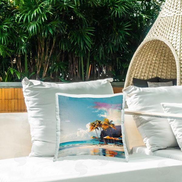 Stupell Industries Irena Orlov | Contemporary Shoreline Bliss Printed Throw Pillow
