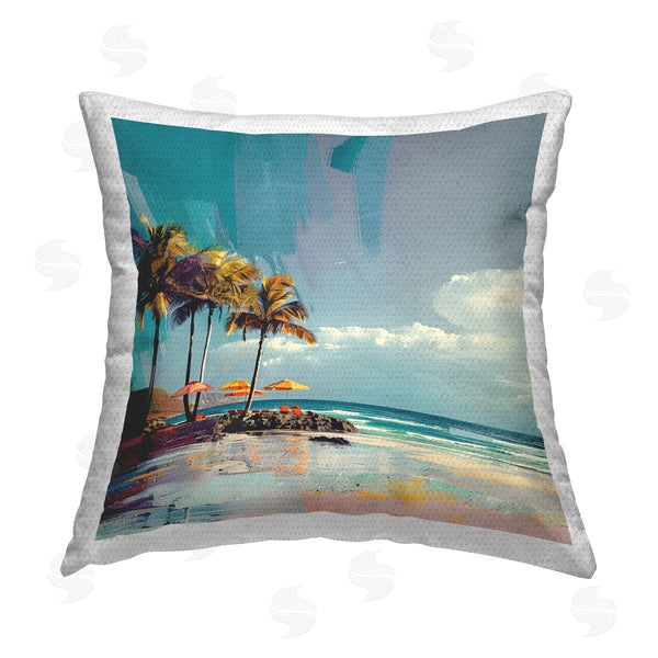 Stupell Industries Irena Orlov | Contemporary Shoreline Bliss Printed Throw Pillow
