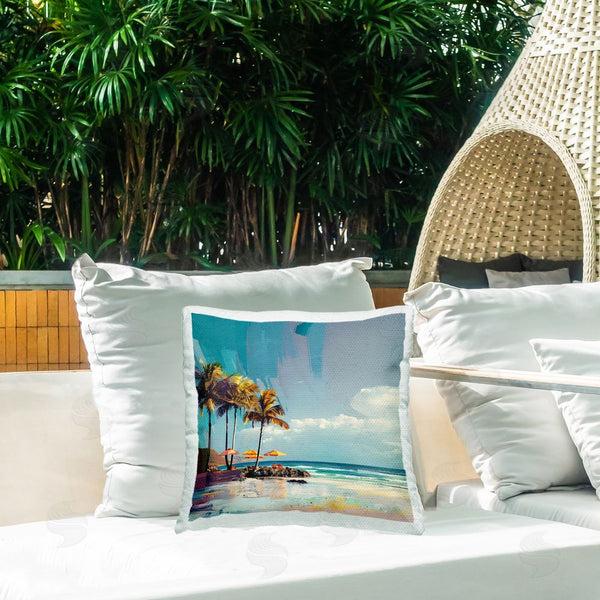 Stupell Industries Irena Orlov | Contemporary Shoreline Bliss Printed Throw Pillow