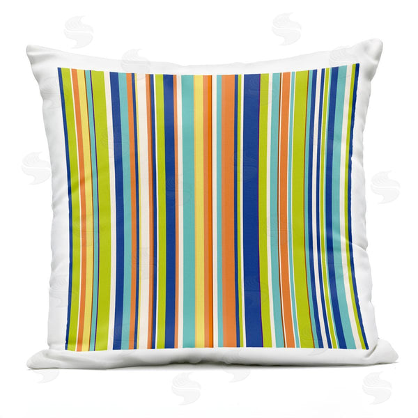 Stupell Industries Irena Orlov | Contemporary Stripes Mixed Hues Printed Throw Pillow