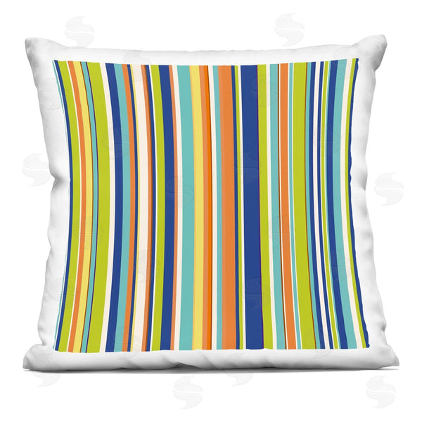 stupell industries Irena Orlov | Contemporary Stripes Mixed Hues Printed Throw Pillow