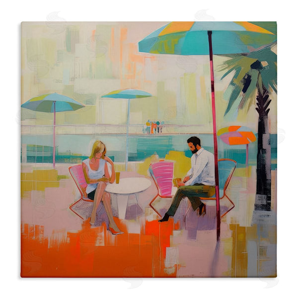 stupell industries Irena Orlov | Couple at Beach Abstract