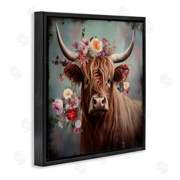 Stupell Industries Irena Orlov | Cow With Vintage Florals