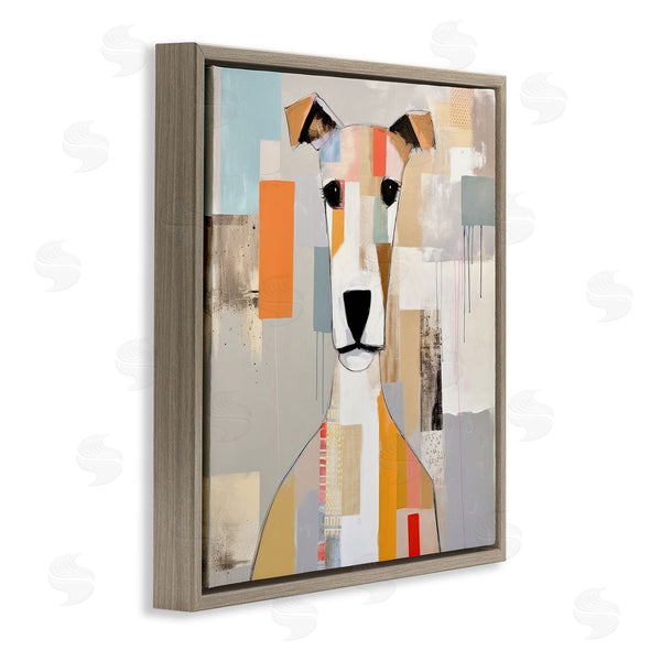 Stupell Industries Irena Orlov | Dog Face Abstract Collage Wall Art