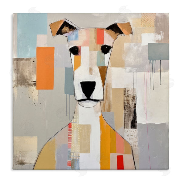stupell industries Irena Orlov | Dog Face Abstract Collage Wall Art