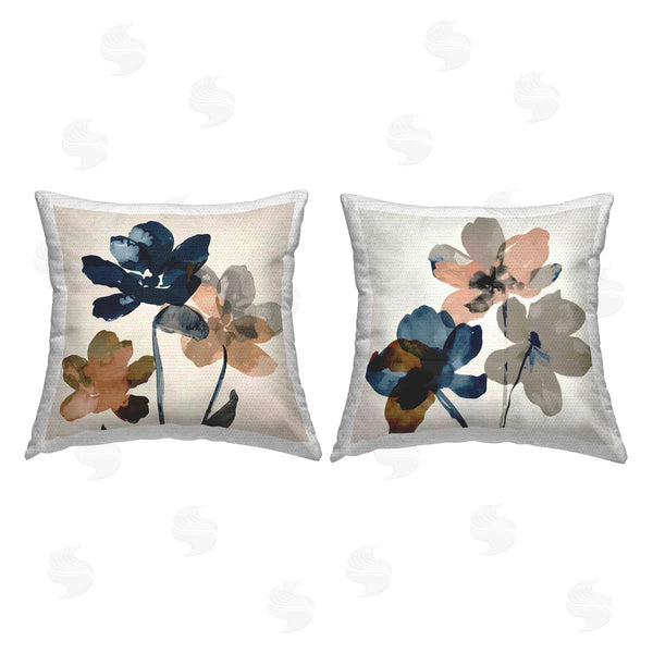 Stupell Industries Irena Orlov | Earthen Flower Petals Printed Throw Pillow Set