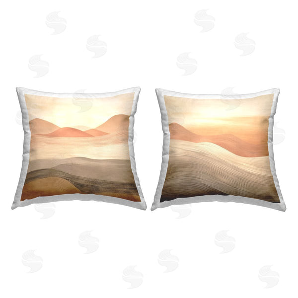 stupell industries Irena Orlov | Flowing Desert Dunes Printed Throw Pillow Set