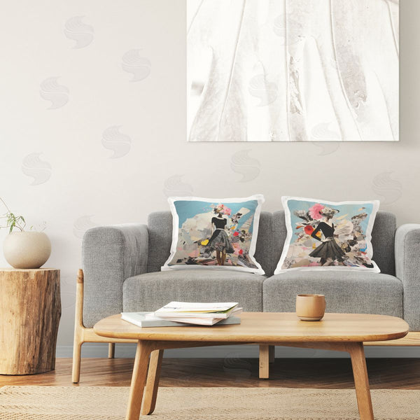 stupell industries Irena Orlov | Glam Fashion Figure Pose Printed Throw Pillow Set