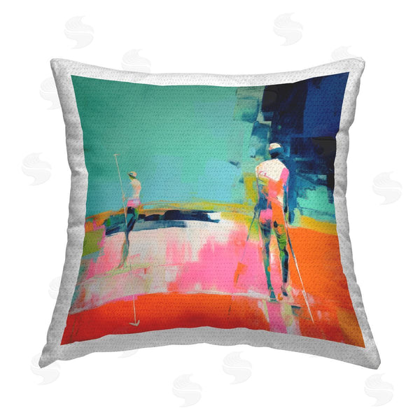 Stupell Industries Irena Orlov | Golf Course View Printed Throw Pillow