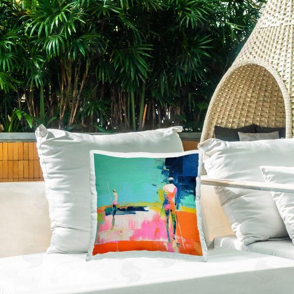 Stupell Industries Irena Orlov | Golf Course View Printed Throw Pillow
