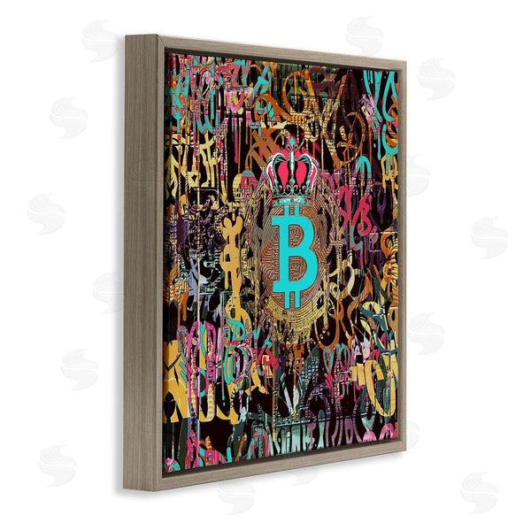 Stupell Industries Irena Orlov | Graffiti Street Style Bitcoin Symbol Wall Art