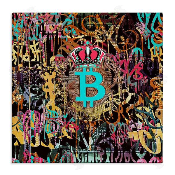 stupell industries Irena Orlov | Graffiti Street Style Bitcoin Symbol Wall Art