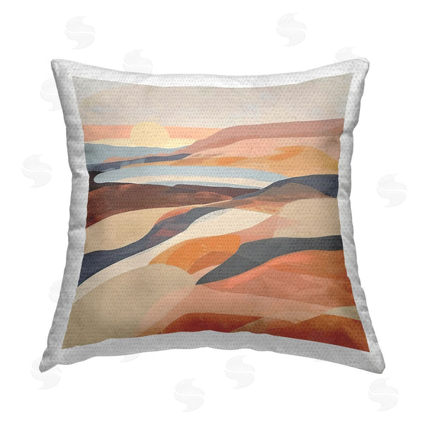 Stupell Industries Irena Orlov | Layered Canyon Hills Printed Throw Pillow