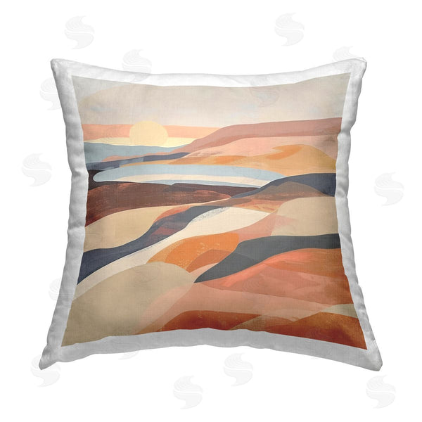 stupell industries Irena Orlov | Layered Canyon Hills Printed Throw Pillow