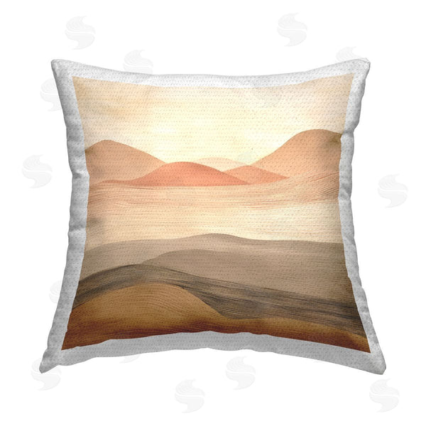 Stupell Industries Irena Orlov | Layered Sand Dunes Printed Throw Pillow