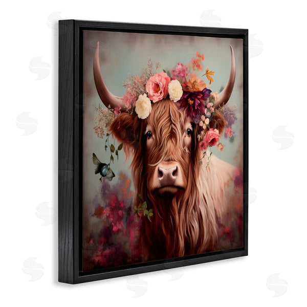 Stupell Industries Irena Orlov | Longhorn And Flower Garland