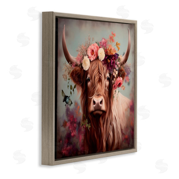 Stupell Industries Irena Orlov | Longhorn And Flower Garland