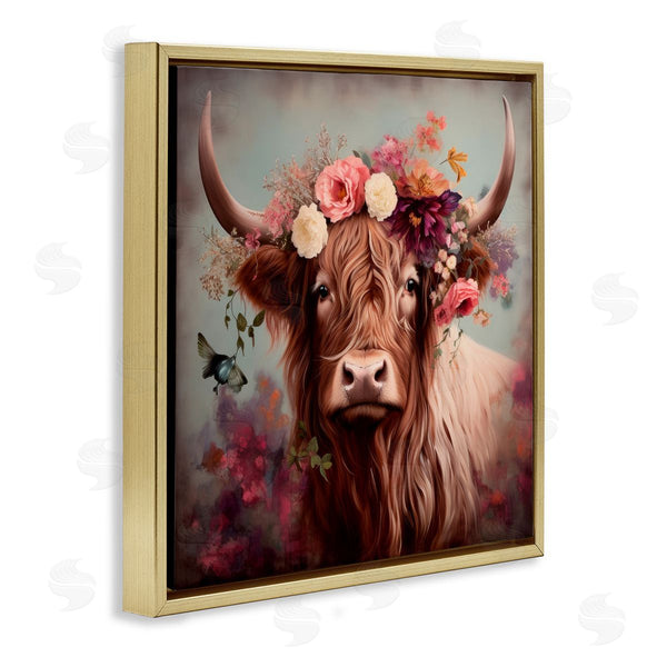 Stupell Industries Irena Orlov | Longhorn And Flower Garland