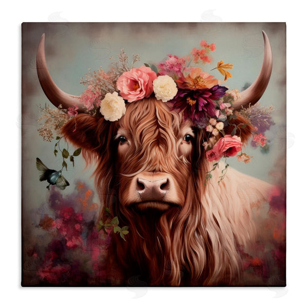 stupell industries Irena Orlov | Longhorn and Flower Garland