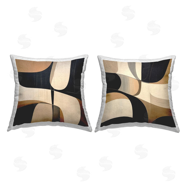 Stupell Industries Irena Orlov | Midcentury Mod Abstraction Printed Throw Pillow Set