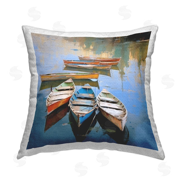 Stupell Industries Irena Orlov | Modern Canoes Scenery Printed Throw Pillow