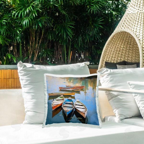 Stupell Industries Irena Orlov | Modern Canoes Scenery Printed Throw Pillow