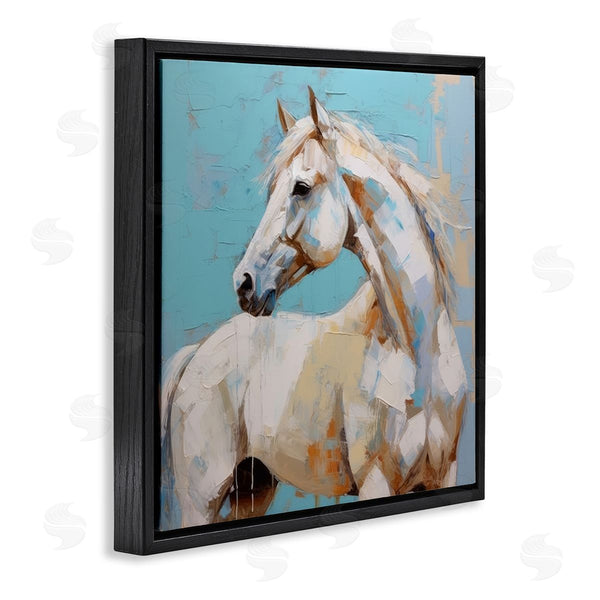 Stupell Industries Irena Orlov | Modern Horse On Blue