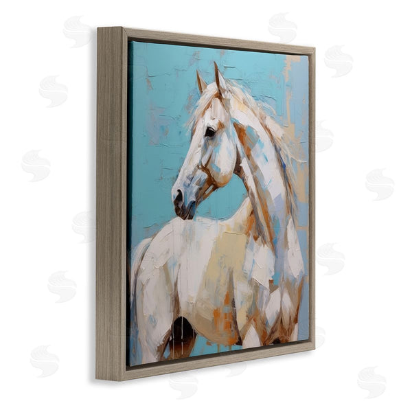 Stupell Industries Irena Orlov | Modern Horse On Blue