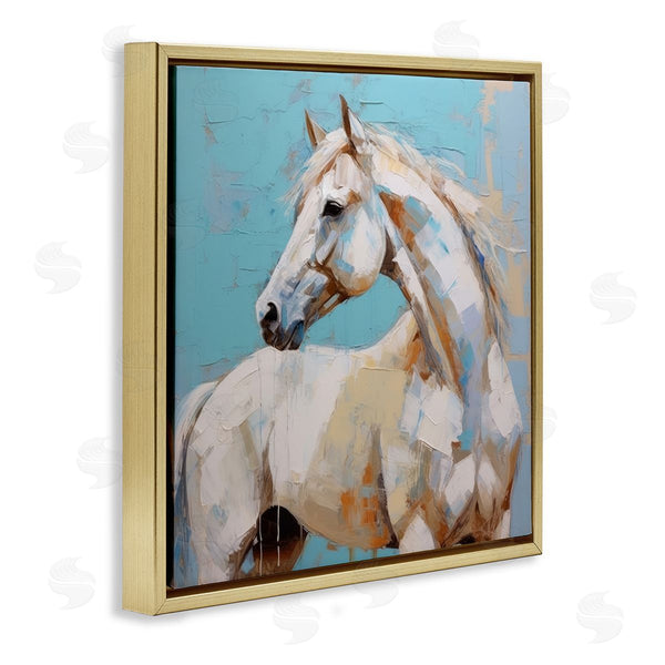 Stupell Industries Irena Orlov | Modern Horse On Blue