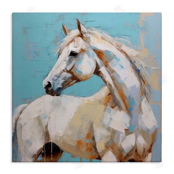 stupell industries Irena Orlov | Modern Horse on Blue