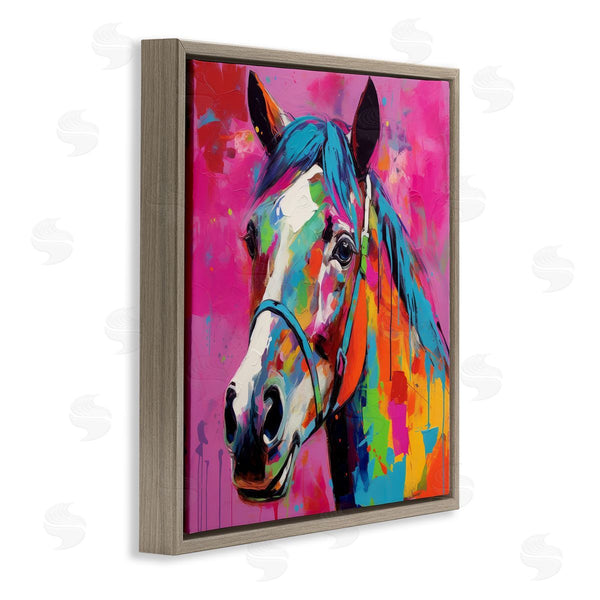 Stupell Industries Irena Orlov | Modern Hue Horse Wall Art