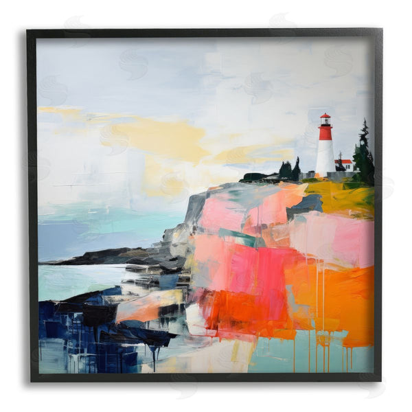 Stupell Industries Irena Orlov | Modern Hued Lighthouse