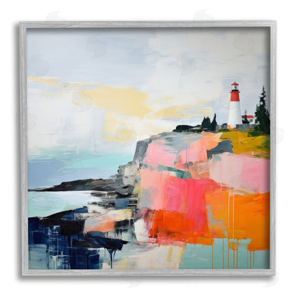 Stupell Industries Irena Orlov | Modern Hued Lighthouse