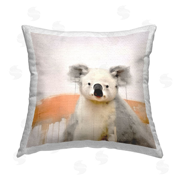 Stupell Industries Irena Orlov | Modern Koala Wildlife Printed Throw Pillow