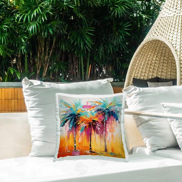 Stupell Industries Irena Orlov | Modern Palm Trees Printed Throw Pillow