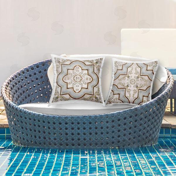 Stupell Industries Irena Orlov | Mosaic Tile Geometrics Printed Throw Pillow Set