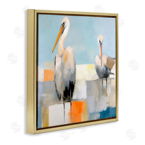Stupell Industries Irena Orlov | Nautical Pelicans Abstract