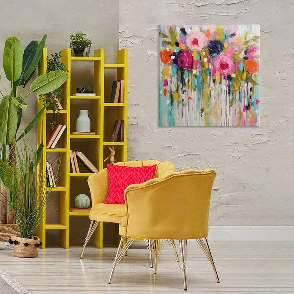 Stupell Industries Irena Orlov | Paint Drip Roses Wall Art