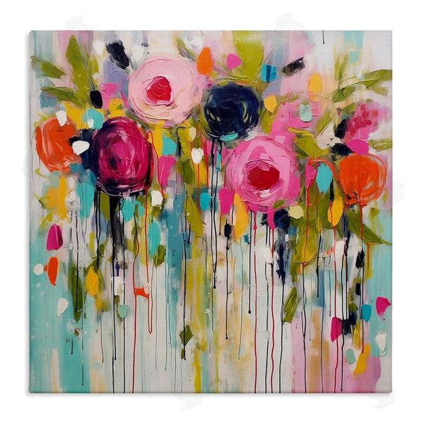 stupell industries Irena Orlov | Paint Drip Roses Wall Art